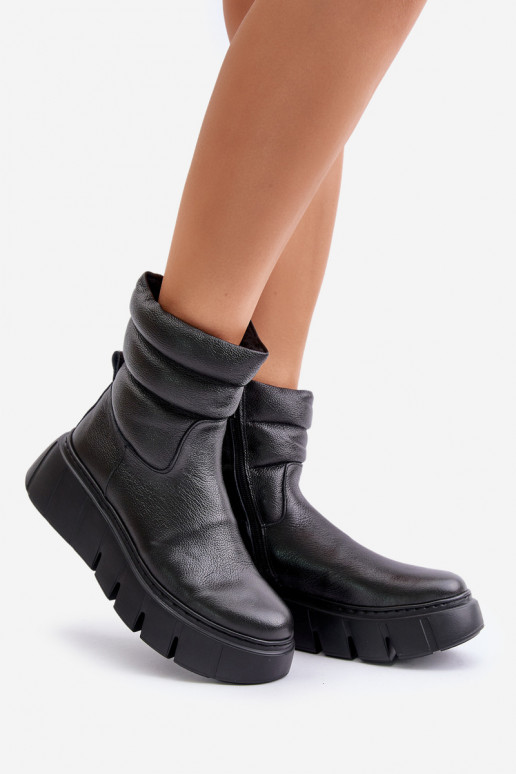 Zazoo 60512 Bottines femme en cuir naturel Au Château réchauffer avec du feutre couleur noire Zazoo 60512 Bottines femme en cuir naturel Au Château réchauffer avec du feutre couleur noire