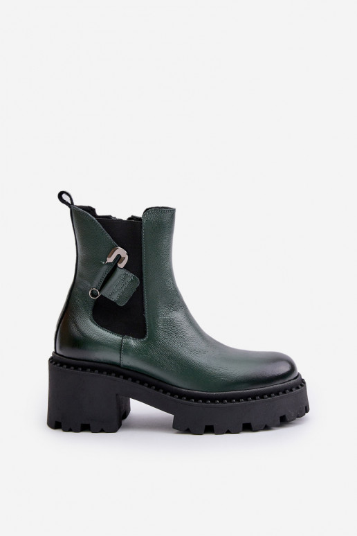 Zazoo 60490 Peau réchauffer Bottes avec des ornements couleur kaki Zazoo 60490 Peau réchauffer Bottes avec des ornements couleur kaki