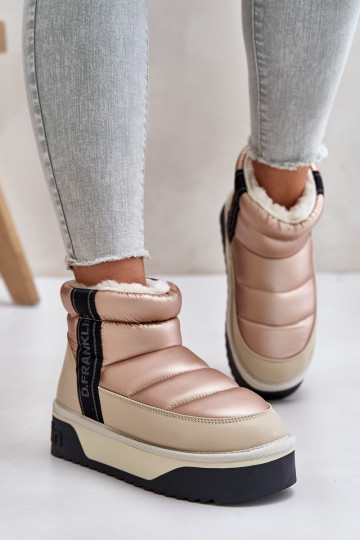 Faible Bottes de neige Sur une semelle épaisse D.Franklin DFSH371010 beige