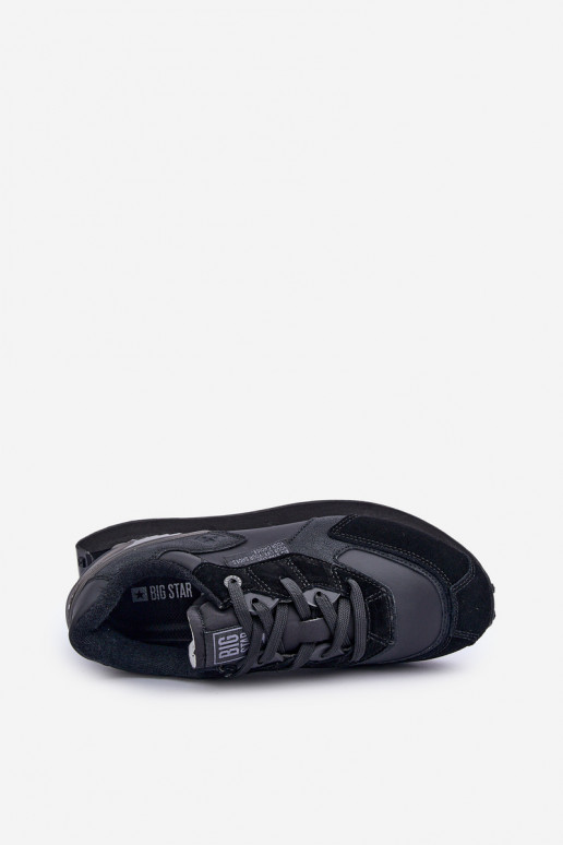 Peau Chaussures modèle baskets Mâle Big Star OO174297 Hi-Poly System couleur noire Peau Chaussures modèle baskets Mâle Big Star OO174297 Hi-Poly System couleur noire