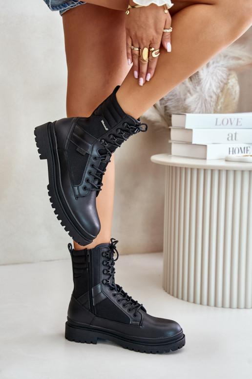 Peau chaussures Bottes Mâle réchauffer Big Star OO174164 couleur noire Peau chaussures Bottes Mâle réchauffer Big Star OO174164 couleur noire