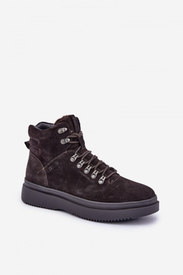 Bottes en daim chaudes pour hommes Big Star OO174189 couleur marron