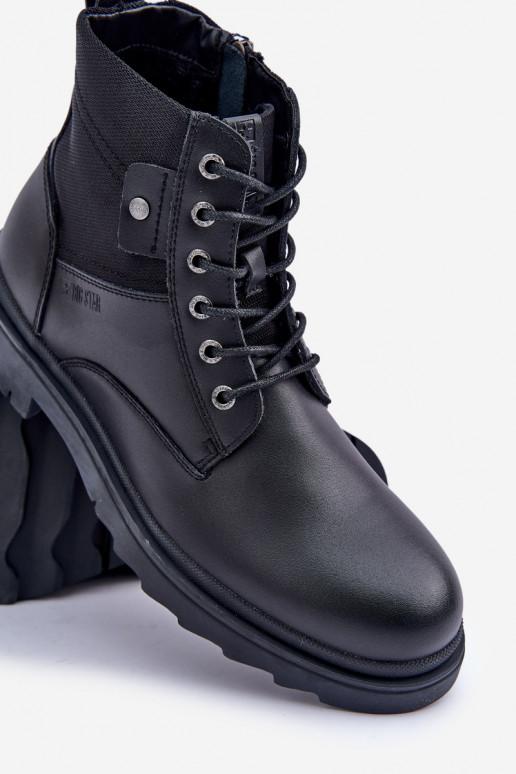 Peau réchauffer chaussures Bottes Mâle Big Star OO174166 couleur noire Peau réchauffer chaussures Bottes Mâle Big Star OO174166 couleur noire