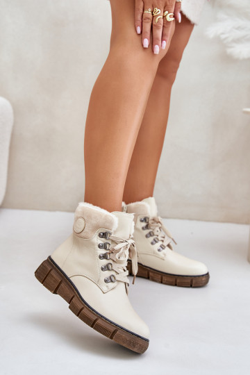 Féminin réchauffer Bottes chaussures Au Château beige Mevanisa