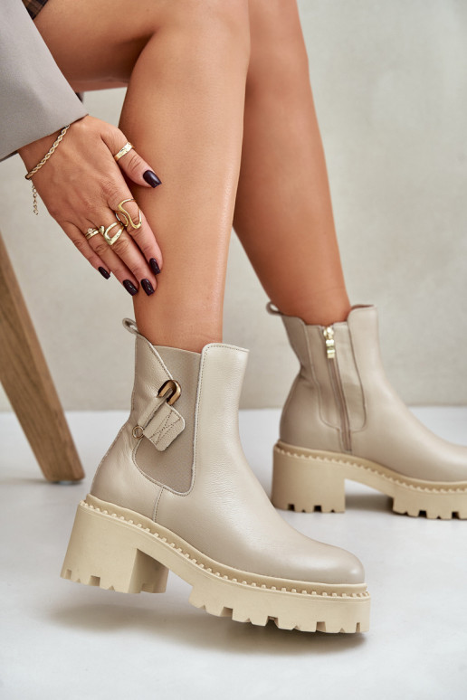 Zazoo 60490 Peau réchauffer Bottes avec des ornements couleur ivoire Zazoo 60490 Peau réchauffer Bottes avec des ornements couleur ivoire