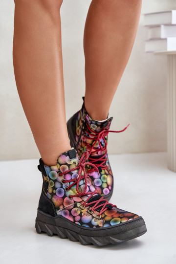 Bottines en cuir pour femmes, doublées, Tai Turiciejka 06146-39, de plusieurs couleurs 2
