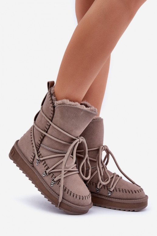 Bottes de neige FémininActivéturalnego en daimu D.Franklin DFSH375004 couleur argile Bottes de neige FémininActivéturalnego en daimu D.Franklin DFSH375004 couleur argile