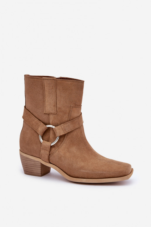 BottesActivéturalnego en daimu avec des talons Zazoo 3444/2 beige BottesActivéturalnego en daimu avec des talons Zazoo 3444/2 beige