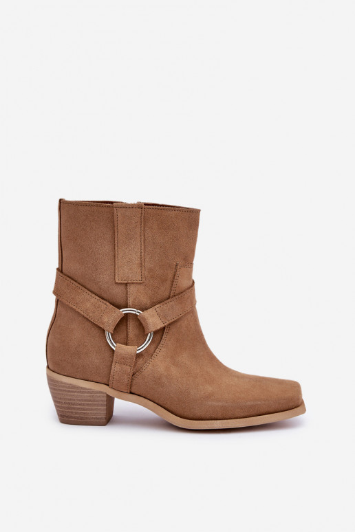 BottesActivéturalnego en daimu avec des talons Zazoo 3444/2 beige BottesActivéturalnego en daimu avec des talons Zazoo 3444/2 beige