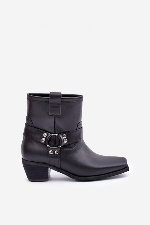 BottesActivéturalnej Skóry avec des talons Zazoo 3444/2 couleur noire BottesActivéturalnej Skóry avec des talons Zazoo 3444/2 couleur noire