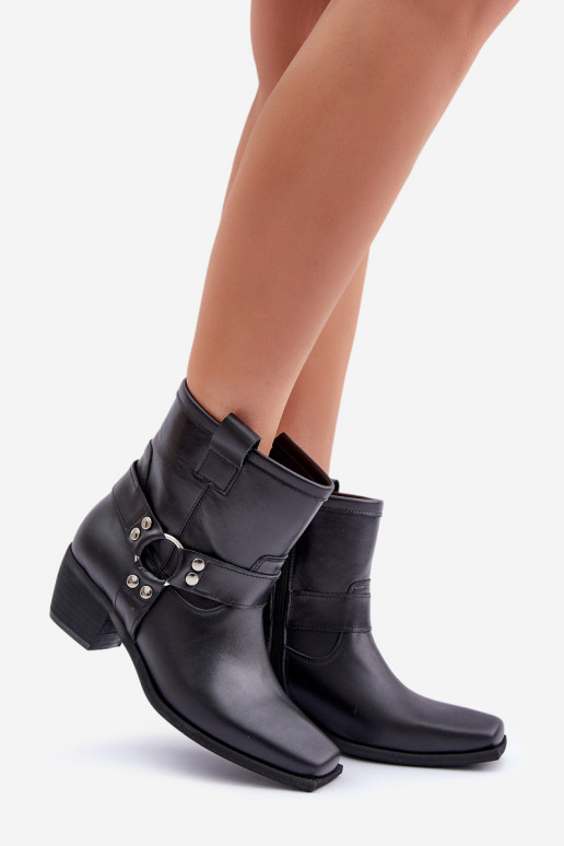 BottesActivéturalnej Skóry avec des talons Zazoo 3444/2 couleur noire BottesActivéturalnej Skóry avec des talons Zazoo 3444/2 couleur noire