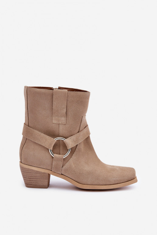 BottesActivéturalnego en daimu avec des talons Zazoo 3444/2 couleur ivoire BottesActivéturalnego en daimu avec des talons Zazoo 3444/2 couleur ivoire