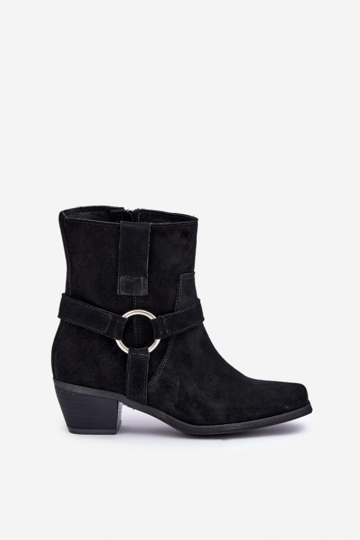 BottesActivéturalnego en daimu avec des talons Zazoo 3444/2 couleur noire BottesActivéturalnego en daimu avec des talons Zazoo 3444/2 couleur noire