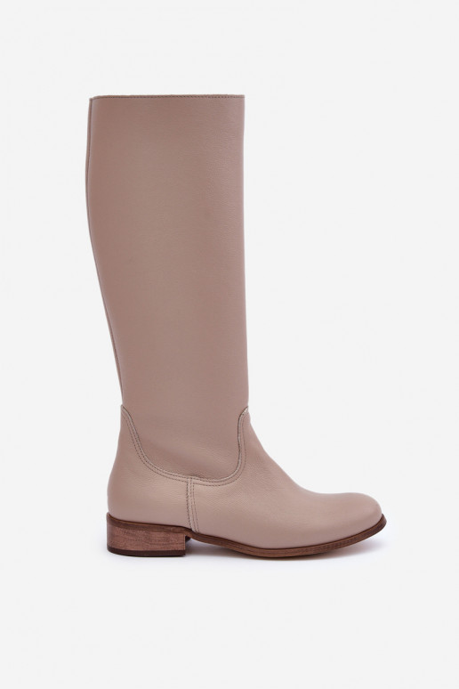Peau bottes pour femmes Mi-mollet Au Château Zazoo 3616 couleur ivoire Peau bottes pour femmes Mi-mollet Au Château Zazoo 3616 couleur ivoire