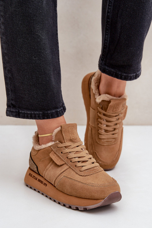 en daim Chaussures modèle baskets Féminin avec un manteau de fourrure I Błyszczącym Élément Big Star OO274578 Hi-Poly System mar en daim Chaussures modèle baskets Féminin avec un manteau de fourrure I Błyszczącym Élément Big Star OO274578 Hi-Poly System mar