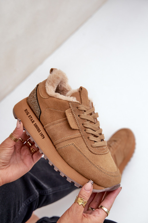 en daim Chaussures modèle baskets Féminin avec un manteau de fourrure I Błyszczącym Élément Big Star OO274578 Hi-Poly System mar en daim Chaussures modèle baskets Féminin avec un manteau de fourrure I Błyszczącym Élément Big Star OO274578 Hi-Poly System mar