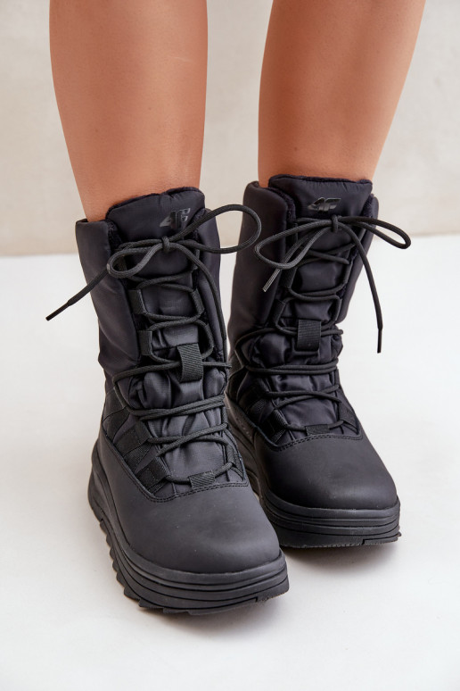 Féminin Bottes de neige INUAOciepliną Primaloft 4F 4FRADANS24FSBSF012 couleur noire