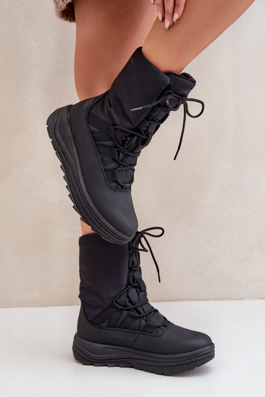 Féminin Bottes de neige INUAOciepliną Primaloft 4F 4FRADANS24FSBSF012 couleur noire