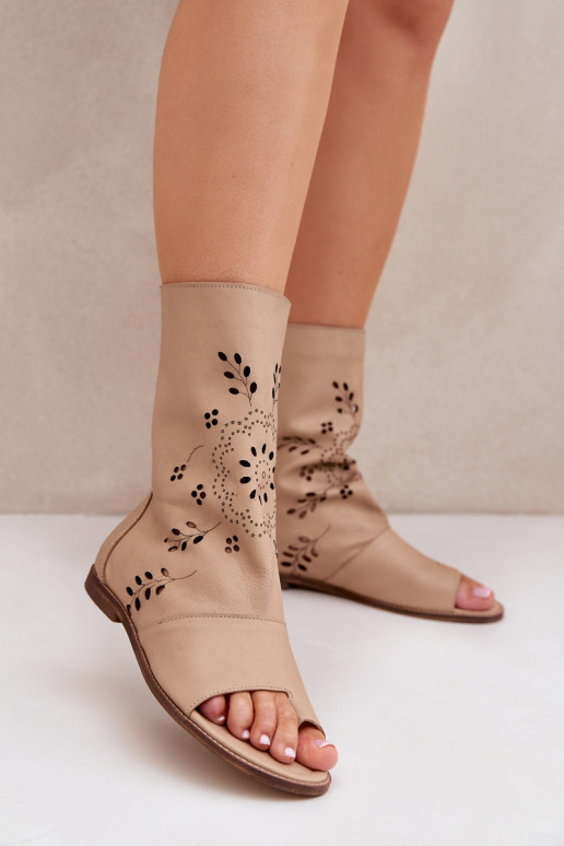 Zazoo 3437 Féminin Sandales pour femmes avec une botte Au Château beige Zazoo 3437 Féminin Sandales pour femmes avec une botte Au Château beige