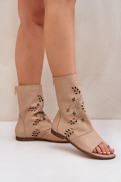Zazoo 3437 Féminin Sandales pour femmes avec une botte Au Château beige Zazoo 3437 Féminin Sandales pour femmes avec une botte Au Château beige