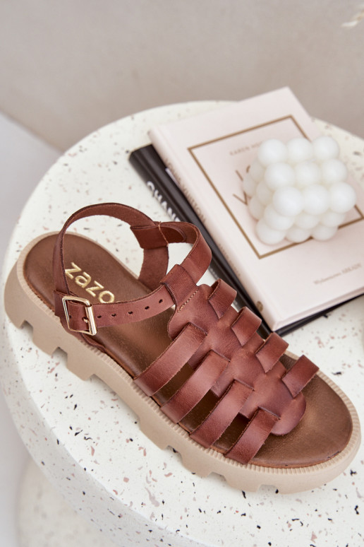 Sandales pour femmes Féminin Zazoo 3695 marron Sandales pour femmes Féminin Zazoo 3695 marron