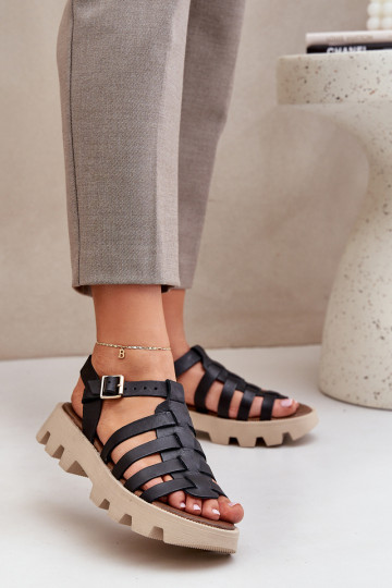 Sandales pour femmes Féminin Zazoo 3695 couleur noire 2
