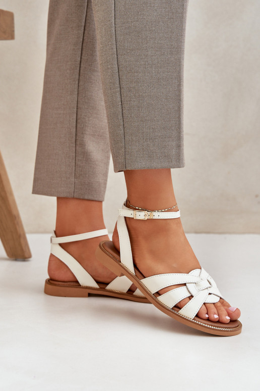 Sandales pour femmes Féminin avec des talons larges Zazoo 3688 couleur ivoire Sandales pour femmes Féminin avec des talons larges Zazoo 3688 couleur ivoire