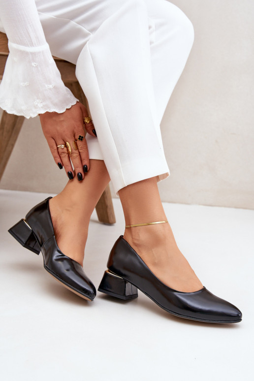 Peau Chaussures LeÀski 3118 couleur noire Peau Chaussures LeÀski 3118 couleur noire