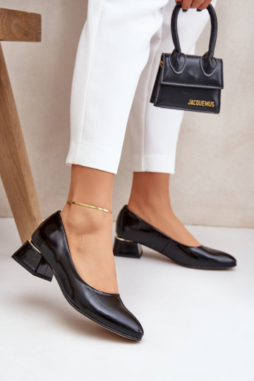 Peau Chaussures LeÀski 3118 couleur noire 2