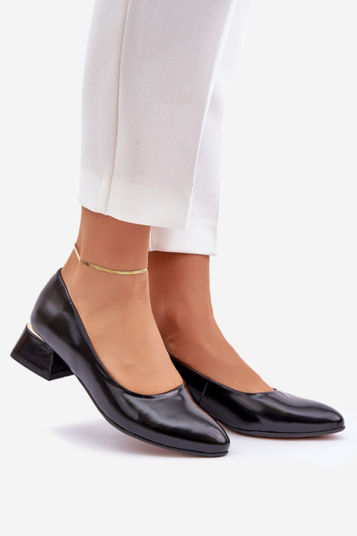 Peau Chaussures LeÀski 3118 couleur noire Peau Chaussures LeÀski 3118 couleur noire