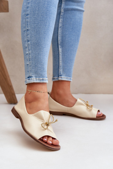 Zazoo 2660 Ballerines Féminin couleur ivoire 2