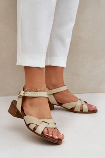 Sandales pour femmes Activé Subtilm Obcasie Zazoo 40372 couleur ivoire