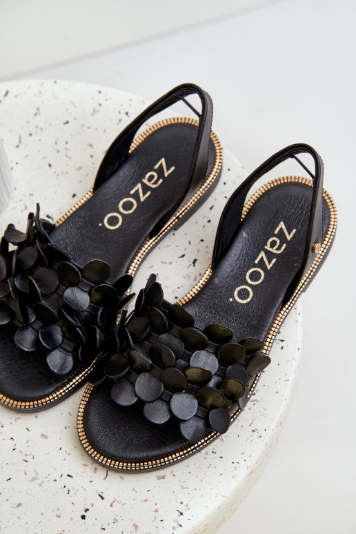 Sandales pour femmes avec des talons larges Zazoo 40425 couleur noire Sandales pour femmes avec des talons larges Zazoo 40425 couleur noire