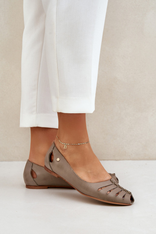 Zazoo 10009 Ballerines confortables en cuir naturel Féminin beige Zazoo 10009 Ballerines confortables en cuir naturel Féminin beige