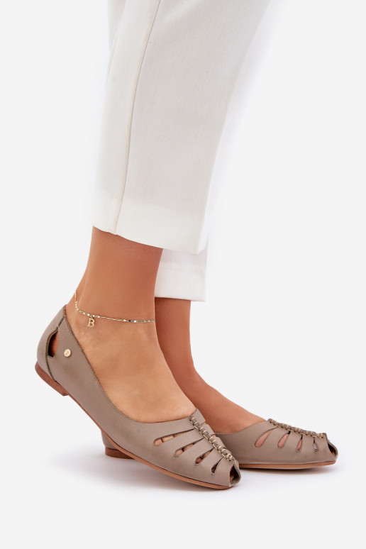 Zazoo 10009 Ballerines confortables en cuir naturel Féminin beige Zazoo 10009 Ballerines confortables en cuir naturel Féminin beige