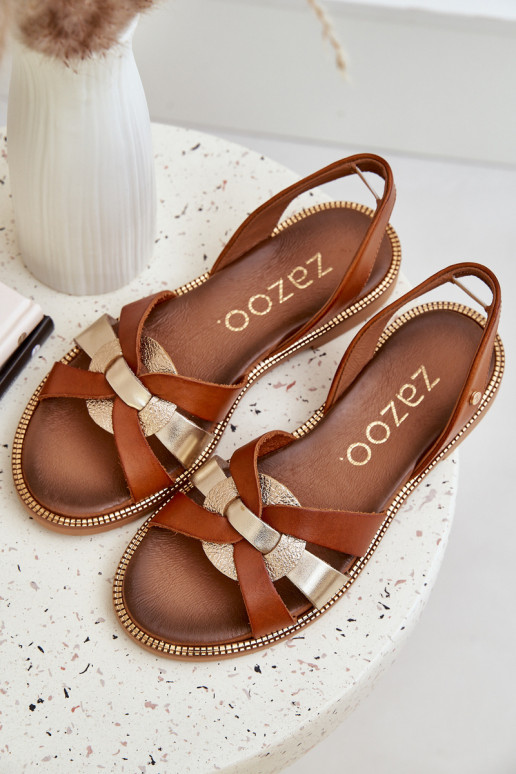 Zazoo 40382 Sandales pour femmes Peau marron Zazoo 40382 Sandales pour femmes Peau marron