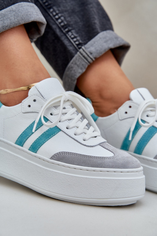 Zazoo N1068S8 Peau Faible Chaussures modèle baskets Féminin avec une plateforme couleur blanche Zazoo N1068S8 Peau Faible Chaussures modèle baskets Féminin avec une plateforme couleur blanche