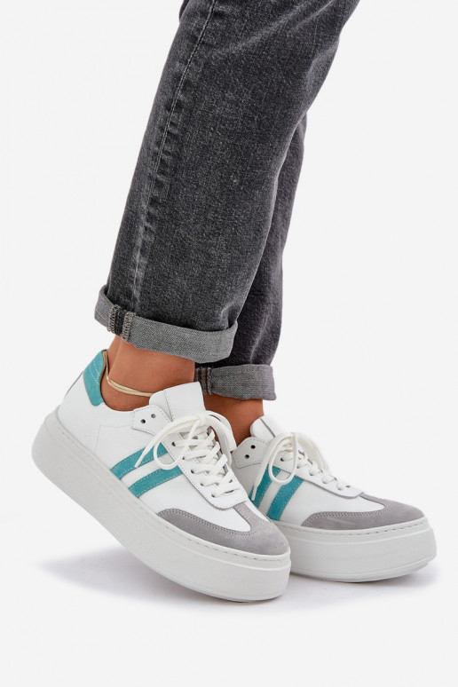 Zazoo N1068S8 Peau Faible Chaussures modèle baskets Féminin avec une plateforme couleur blanche Zazoo N1068S8 Peau Faible Chaussures modèle baskets Féminin avec une plateforme couleur blanche
