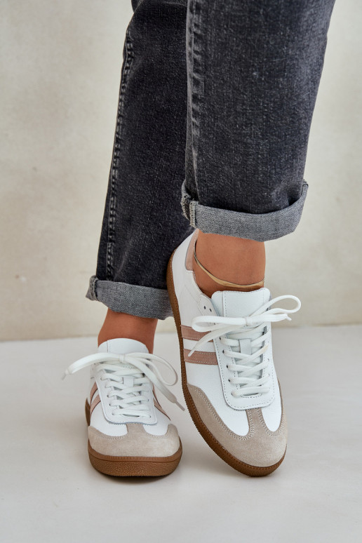 Zazoo N1068 Peau Faible Chaussures modèle baskets Féminin beige Zazoo N1068 Peau Faible Chaussures modèle baskets Féminin beige