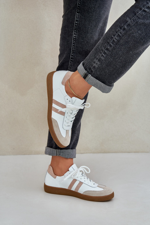 Zazoo N1068 Peau Faible Chaussures modèle baskets Féminin beige Zazoo N1068 Peau Faible Chaussures modèle baskets Féminin beige