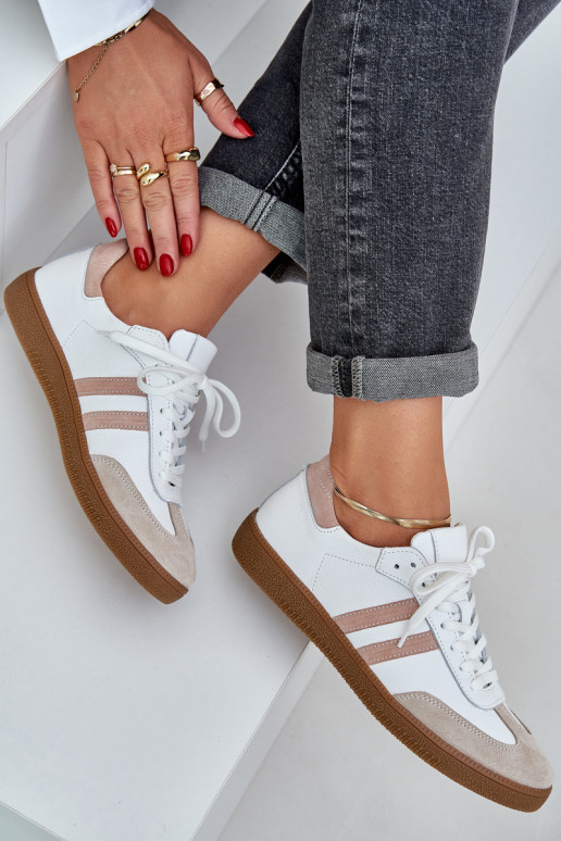 Zazoo N1068 Peau Faible Chaussures modèle baskets Féminin beige Zazoo N1068 Peau Faible Chaussures modèle baskets Féminin beige