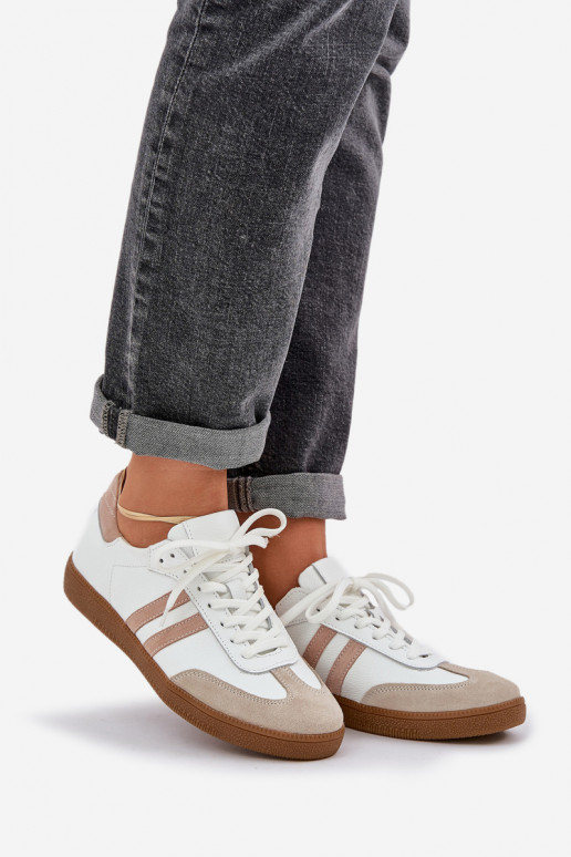 Zazoo N1068 Peau Faible Chaussures modèle baskets Féminin beige Zazoo N1068 Peau Faible Chaussures modèle baskets Féminin beige