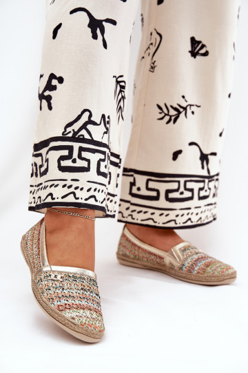 Espadrilles en cuir élégantes avec tressage Zazoo 10178 de différentes couleurs 2