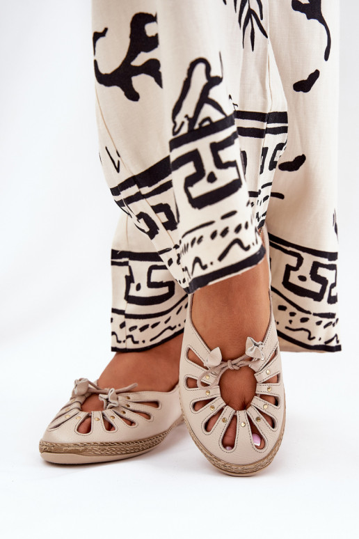 isocèle BallerinesActivéturalnej Skóry Zazoo 10179 beige