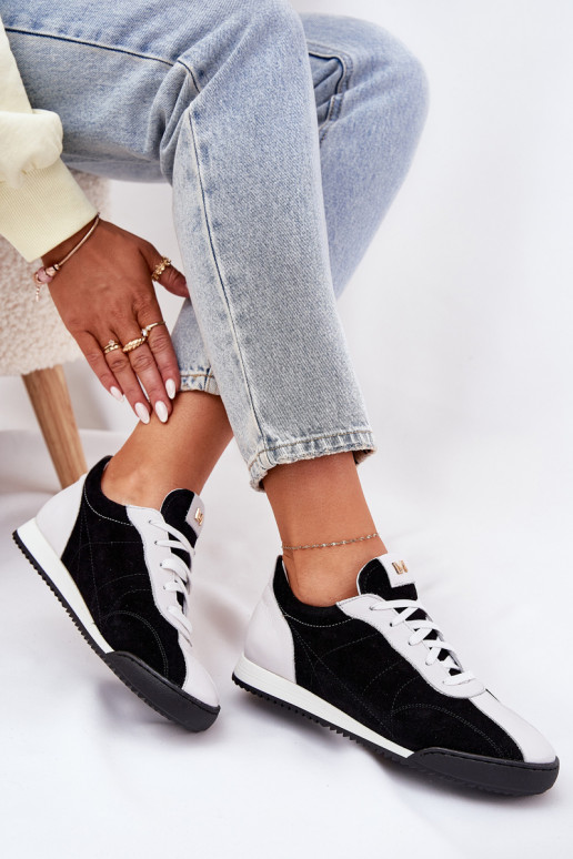 Peau baskets Féminin Laura Messi 2935 couleur noire Peau baskets Féminin Laura Messi 2935 couleur noire