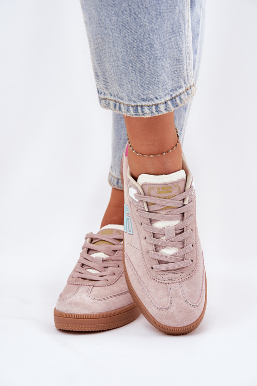 en daim baskets Chaussures modèle baskets Féminin D.Franklin DFSH387005 couleur rose en daim baskets Chaussures modèle baskets Féminin D.Franklin DFSH387005 couleur rose