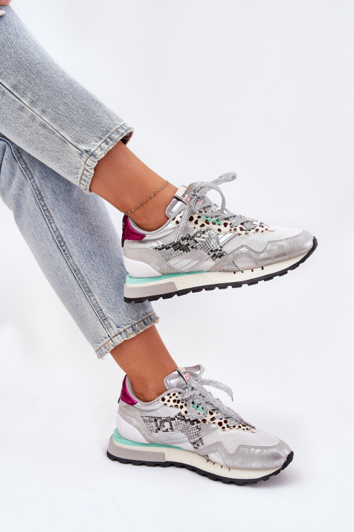 Chaussures modèle baskets baskets Féminin D.Franklin DFSH378006 couleur argent Chaussures modèle baskets baskets Féminin D.Franklin DFSH378006 couleur argent