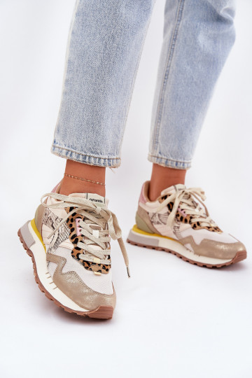 Baskets pour femmes "Sneakers" D.Franklin DFSH378006 couleur or
