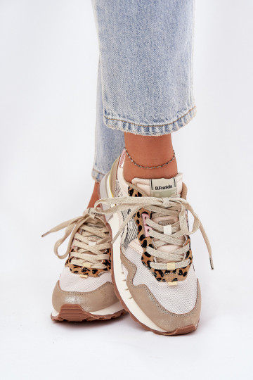 Baskets pour femmes "Sneakers" D.Franklin DFSH378006 couleur or 2