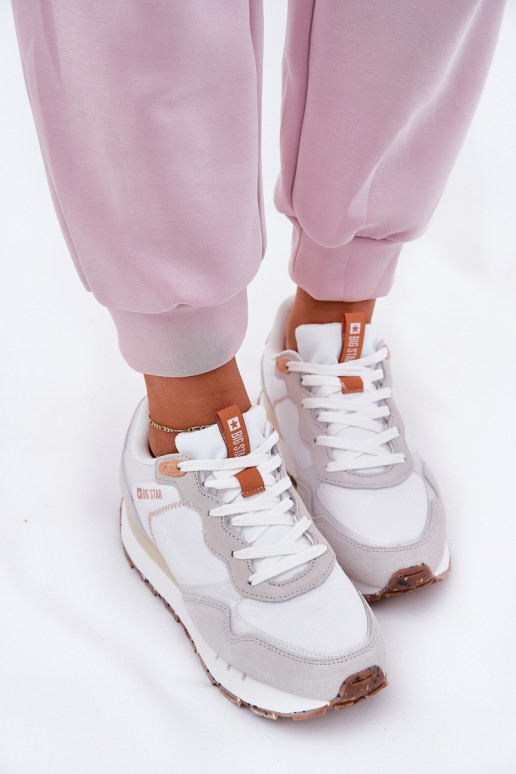 en daim  baskets Féminin Big Star RR274235 HI-POLY SYSTEM beige en daim  baskets Féminin Big Star RR274235 HI-POLY SYSTEM beige